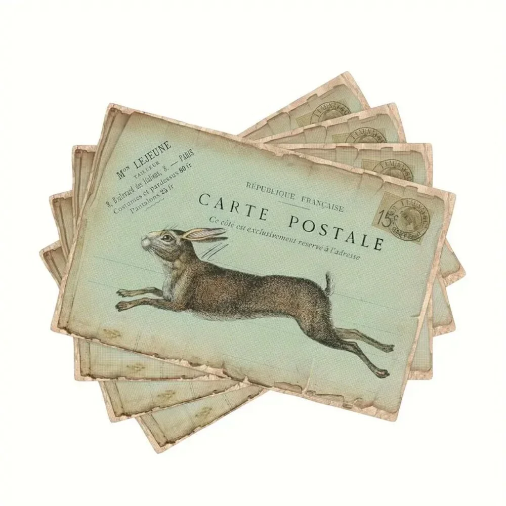 Rabbit Placemats Decorated Placemats